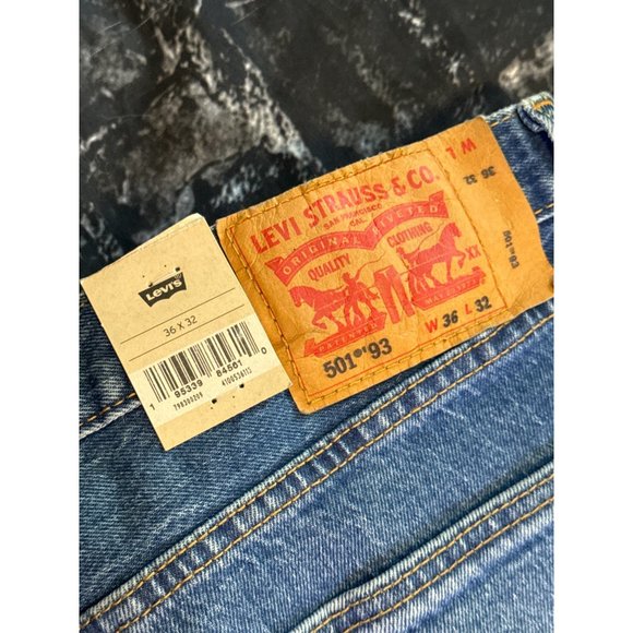 Levi's Men's 501 '93 Vintage-Inspired Straight Fit Jeans, Size 36x32, NWT - Picture 4 of 7
